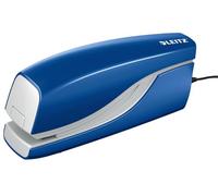 Leitz Agrafeuse Électrique de Bureau, Capacité 10 Feuilles, Bleu, Alimentation Électrique, Agrafes Incluses, Gamme NeXXt, 55320035