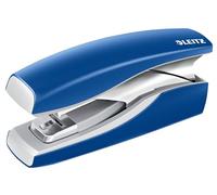 Leitz Agrafeuse Softpress Flat Clinch Sans effort – 30 feuilles – Bleu – Agrafes incluses