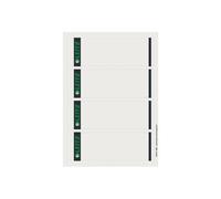 Leitz - Auto-adhésif - gris - 61 x 192 mm - 80 g/m² - 100 étiquette(s) (25 feuille(s) x 4 étiquettes de tranche G