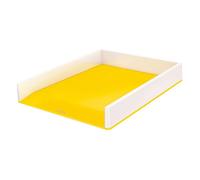Leitz Corbeille à courrier WOW A4 Blanc/Jaune 53611016