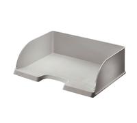 Leitz Corbeille à courrier Plus Jumbo – A4 paysage – Gris/Noir (Noir G)