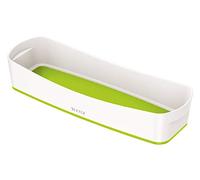 Leitz Bac de Rangement MyBox, Format Long, Waterproof, Blanc/Vert, 52581054