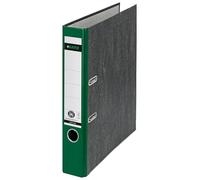 Leitz Bene Classeur à levier 180°, motif marbré classique, vert - résistant | Dos 5,2 cm, carton gris épais et solide, papier marbré, pour le bureau, l’école ou la maison.