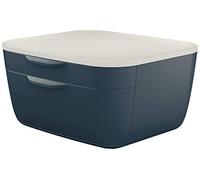 Leitz Bloc de Classement 2 Tiroirs, Cosy, Gris, 53570089