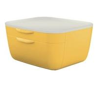 Leitz Bloc de Classement 2 Tiroirs, Cosy, Jaune, 53570019