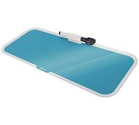 Leitz Bloc-notes de table en verre effaçable à sec Cosy – Clair – Bleu – Pour enfants