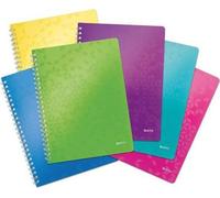 LEITZ Bloc-notes WOW A4, PP, ligne, noir