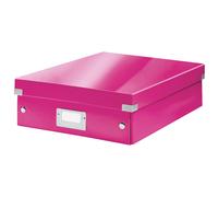 Leitz Boîte Click&store M-Box Avec Compartiments Amovibles. Coloris Rose
