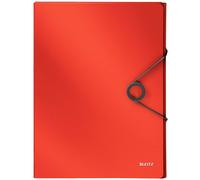 LEITZ Boîte d'agrafage Solid 4568 3.0 cm rouge clair