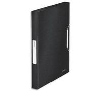 Leitz Boîte De Classement Style En Polypropylène. Dos De 30mm. Fermeture Par Élastique. Coloris Noir.