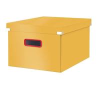 Boite rangement en carton solide Cosy M - Jaune