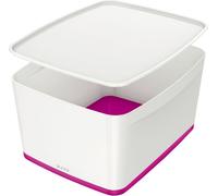 LEITZ boîte de rangement My Box 18 litres blanc / rose