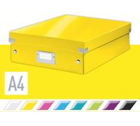 LEITZ Boîte d'organisation Click & Store WOW grande jaune