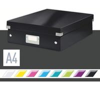 LEITZ Boîte d'organisation Click & Store WOW grande noire