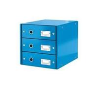 Leitz Boîte Rangement Clicketstore 3 Tiroirs Bleu