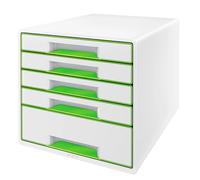 Leitz Bureau Wow Cube 5 Tiroirs 1 Grand Et 4 Petits Tiroirs Buc