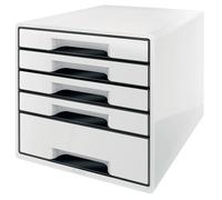 Leitz Bureau Wow Cube 5 Tiroirs 1 Grand Et 4 Petits Tiroirs Buc