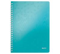 Leitz Cahier Wow A4 - 5 X 5 - Spiralé - Couverture Pp Menthe Métallisée