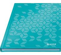 Leitz, Cahier couverture carton A5 ligné, 160 pages 90g/m², Leitz WOW, Menthe, 46271051