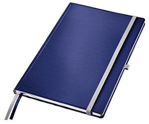 Leitz, Cahier couverture rigide A4 ligné, 160 pages 100g/m², Leitz Style, Bleu, 44750069