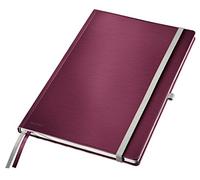 Leitz, Cahier couverture rigide A4 ligné, 160 pages 100g/m², Leitz Style, Grenat, 44750028
