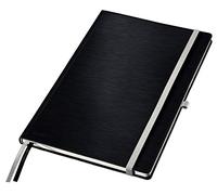 Leitz, Cahier couverture rigide A4 ligné, 160 pages 100g/m², Leitz Style, Noir, 44750094
