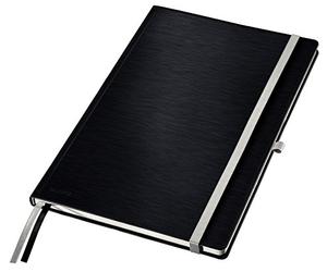 Leitz, Cahier couverture rigide A4 ligné, 160 pages 100g/m², Leitz Style, Noir, 44750094