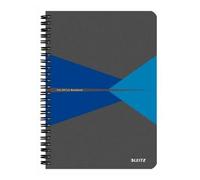 Leitz Cahier Office 14,8 X 21 Cm 180 Pages 5x5. Couverture Polypropylène Grise Et Bleue