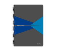 Leitz, Cahier spirales couverture PP A4 ligné, 180 pages 90g/m², Leitz Office, Bleu, 44960035