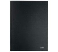 Leitz Chemise à 3 Rabats A4 en Carton, Capacité 250 Feuilles, 100% Recyclable, Écologique, Recycle, Noir, 39060095