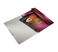 Leitz Chemise en polypro Grenat effet brossé