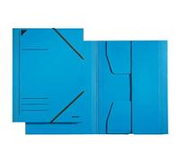 LEITZ Chemise à anneaux, A4, hauteur de remplissage : 350 feuilles, carton, bleu primaire