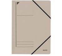 Leitz - chemise à élastique, format a4, carton robuste coloré 450 g m2, gris, avec fermeture par élastique, capacité: 250 feuill G