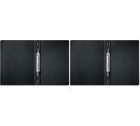 Leitz Chemise à Lamelle Spirale A4 en Carton, Capacité 250 Feuilles, 100% Recyclable, Écologique, Recycle, Noir, 39050095 (Lot de 2)