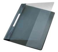 Leitz - chemise à lamelles exquisit, format a4+, pvc, rouge, fiml de pvc rigide, couverture avant transparente, zone dinscripti G