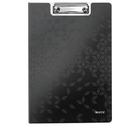 LEITZ Chemise à pince WOW DIN A4 Polyfoam noir-métal