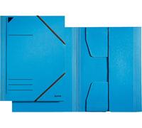 LEITZ Chemise à rabats DIN A4 Carton 320 g/qm bleu