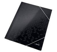 LEITZ Chemise à rabats WOW DIN A4 Carton noir