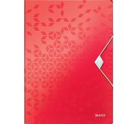 LEITZ Chemise à rabats WOW DIN A4 PP rouge