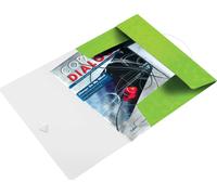 LEITZ Chemise à rabats WOW DIN A4 PP vert métallique