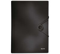 LEITZ 45791095 - Carpeta acordeón SOLID PP con 6 separadores más 1 extra ancho DIN A4 color negro