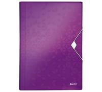 Leitz Trieur ménager Wow - polypropylène, 5 compartiments, fermeture élastique - violet