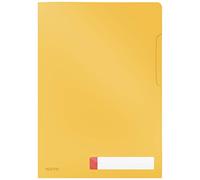 Leitz Chemise de Confidentialité A4, Capacité 40 Feuilles, Lot de trois, Cosy, Jaune, 47080019