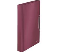 LEITZ Chemise de projet Style A4 PP 6 compartiments grenat rouge