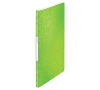 Leitz Porte-Vues A4 20 pochettes (40 vues) Couverture polypropylène souple durable Vert WOW 46320023