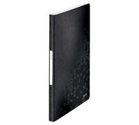 Leitz Porte-vues A4 WOW 46320023 – 40 pochettes (80 vues), couverture souple polypropylène noir