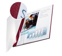 Leitz ImpressBIND - 7 mm - A4 (210 x 297 mm) - 70 feuilles - bordeaux avec couverture avant transparente - couverture souple Bordeaux avec couverture avant transparente G