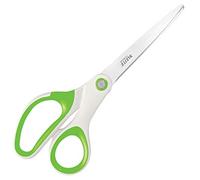 Leitz Ciseaux Titane, Droitiers ou Gauchers (Ambidextre), 6,7 x 1,5 x 15 cm, Fournitures de Bureau, Grip Ergonomique, Gamme WOW, Vert, 53192054