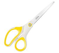Leitz Ciseaux Titane, Droitiers ou Gauchers (Ambidextre), 6,7 x 1,5 x 15 cm, Fournitures de Bureau, Grip Ergonomique, Gamme WOW, Jaune