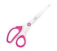 Leitz Ciseaux Titane, Droitiers ou Gauchers (Ambidextre), 8 x 1,7 x 25 cm, Fournitures de Bureau, Grip Ergonomique, Gamme WOW, Rose
